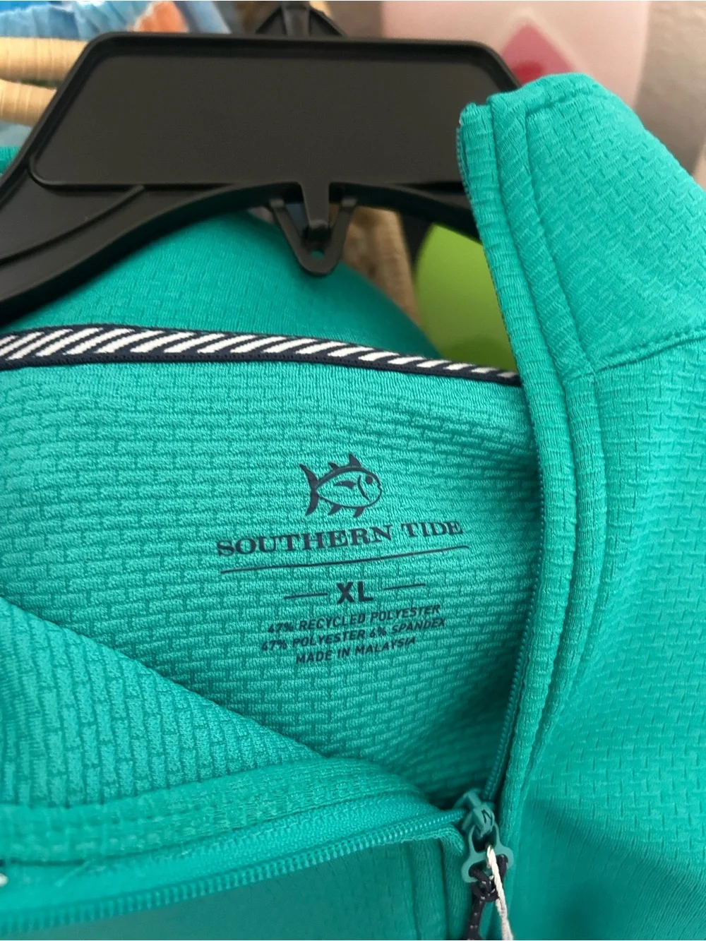 Southern Tide Men's Quarter-Zip Pullover - Teal Green